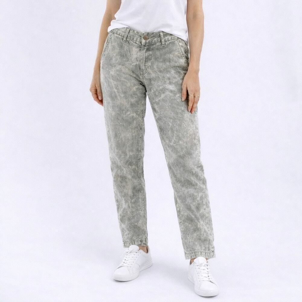 Current/Elliott Buddy Trouser Bleached Light Army Jeans Women’s 26 Straight Leg